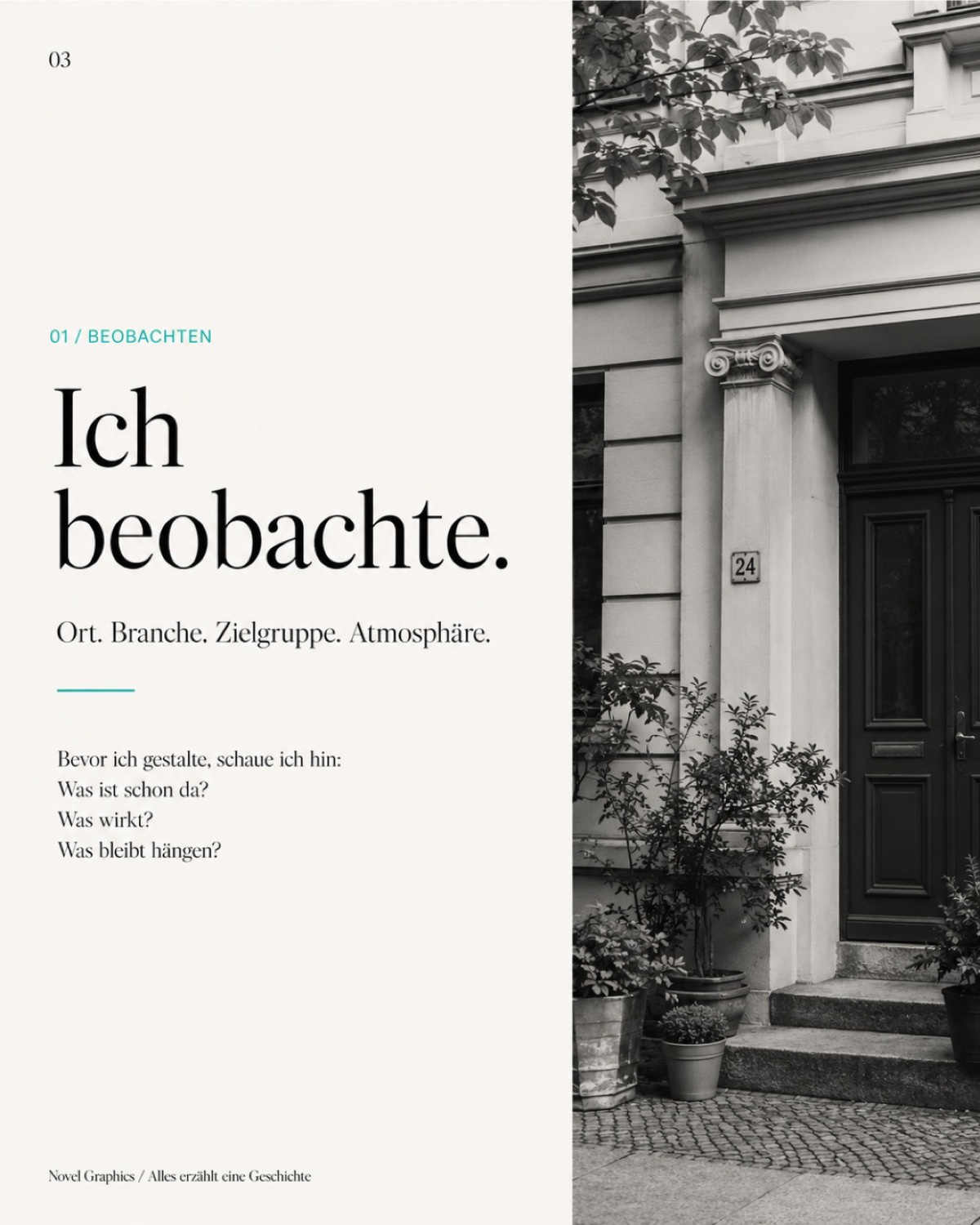 Editorial gestaltetes Printmotiv von Novel Graphics