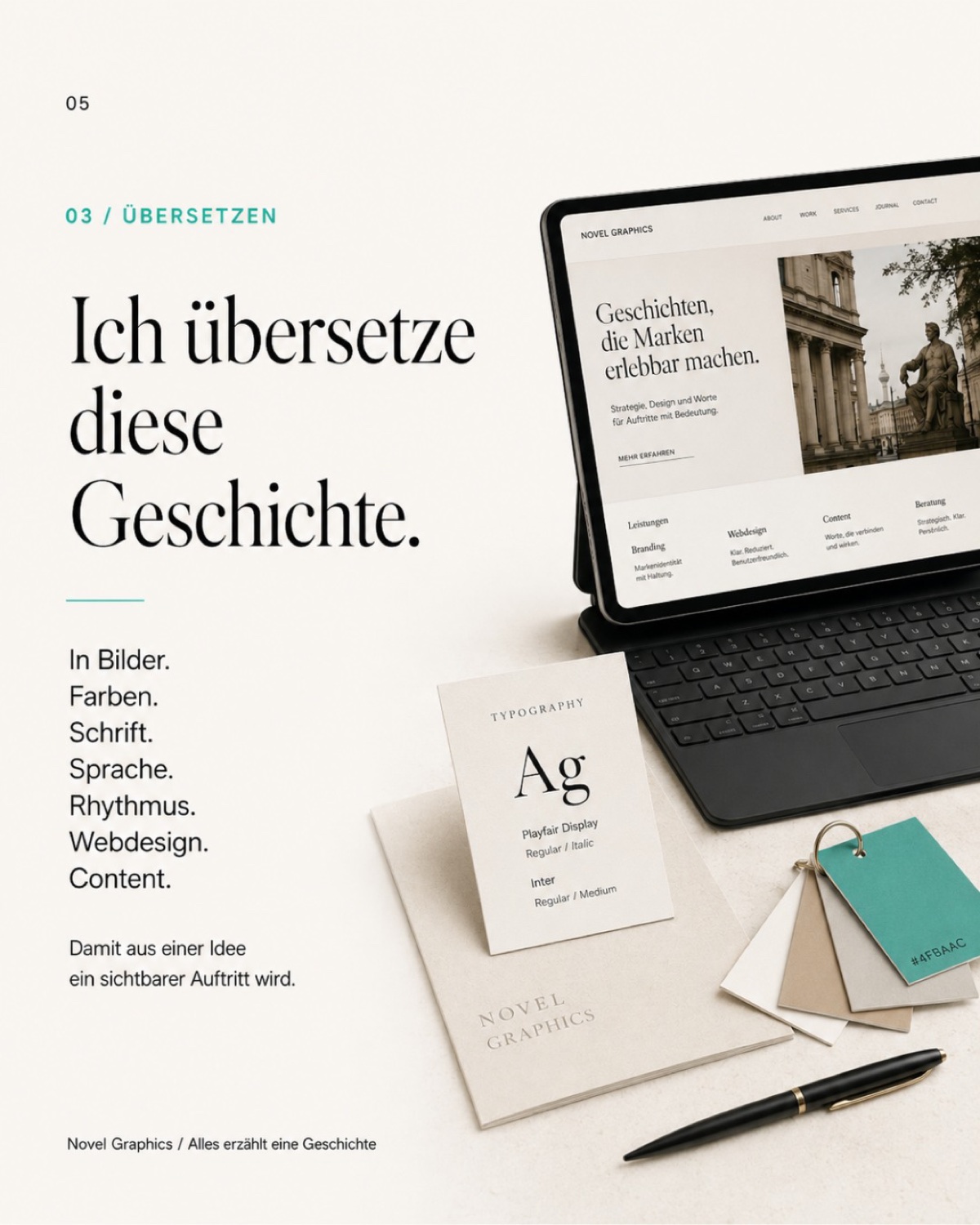 Zweites Print- und Kampagnenmotiv von Novel Graphics