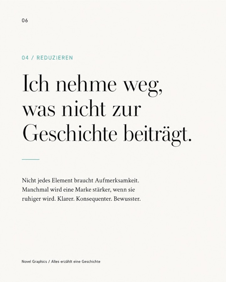 Editorial-Beitrag über Reduktion im Markendesign