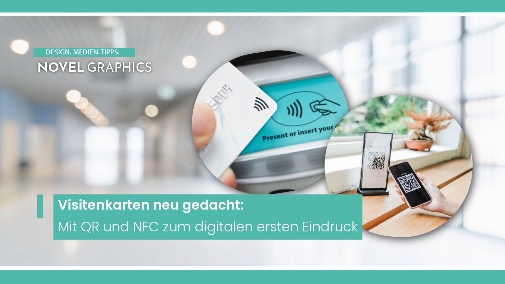 Visitenkarten mit QR- und NFC-Technologie