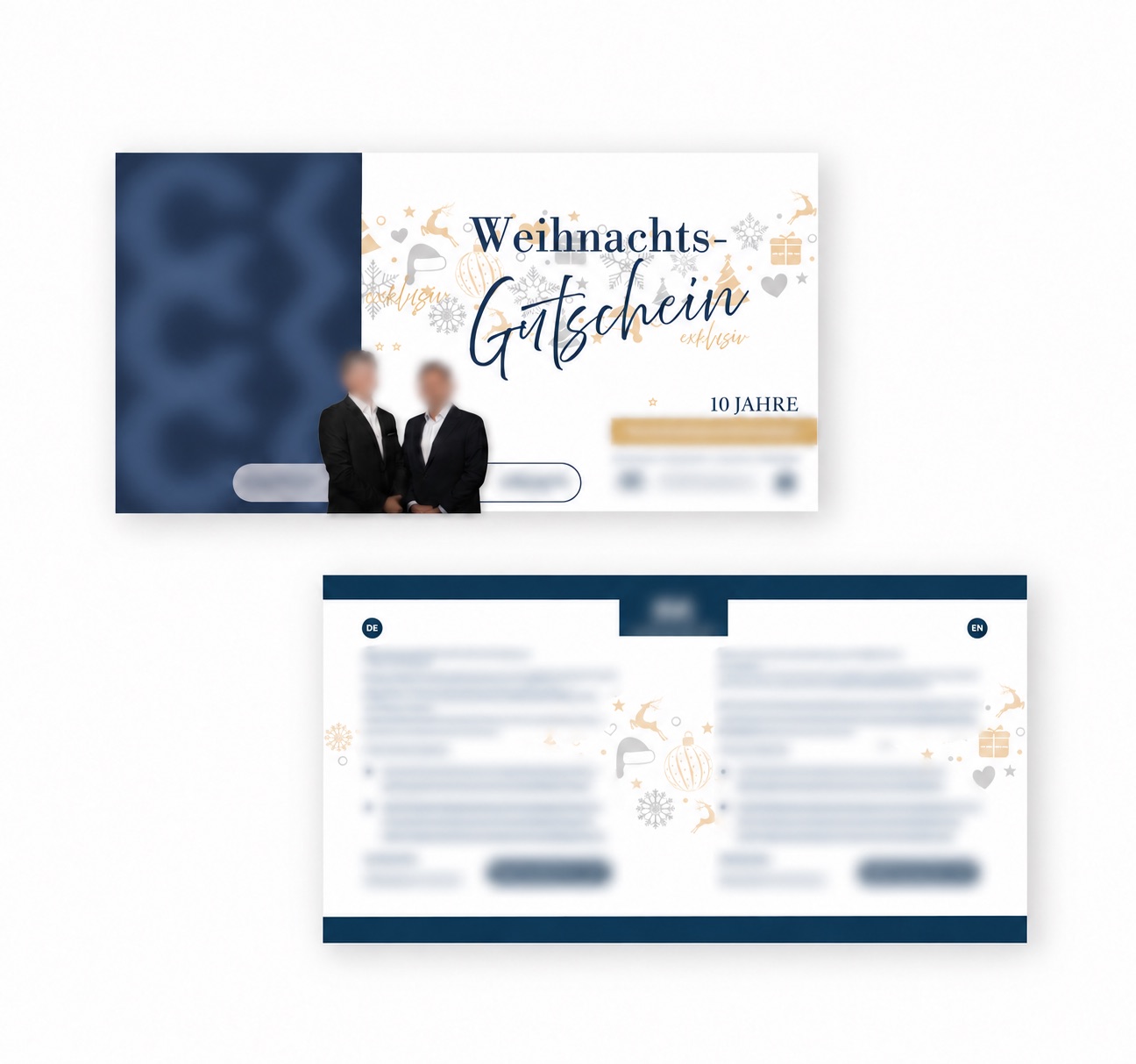 Individuell gestaltete Firmen-Weihnachtskarte von Novel Graphics