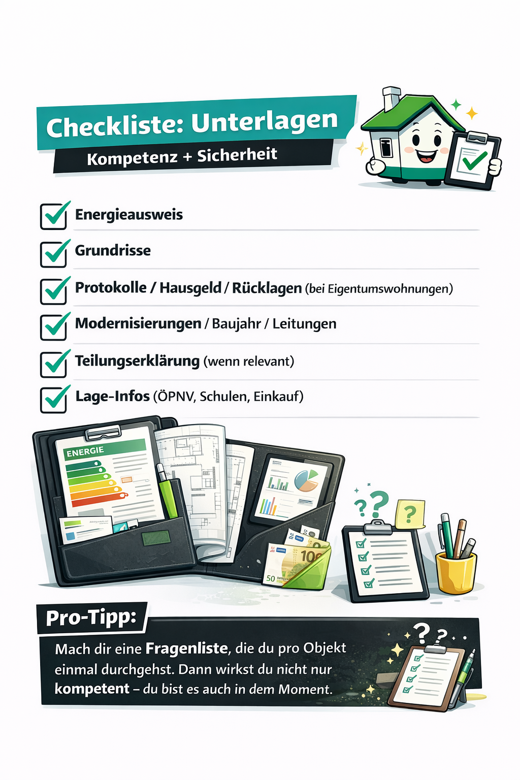 Checklisten_Unterlagen für Besichtigungstermine